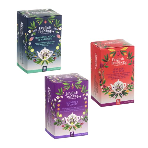 Generico English Tea Shop®   Collezione di Tè Classici   Tisane Assortite in 15 Gusti Differenti 3 x 20 Bustine di Tè (115 Gr)   Tè & Tisane BIO