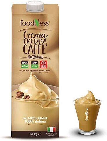 Generico Foodness Crema Fredda al Caffè Senza Glutine e Senza Lattosio già pronta da versare 1 Brik da 1,1 Kg