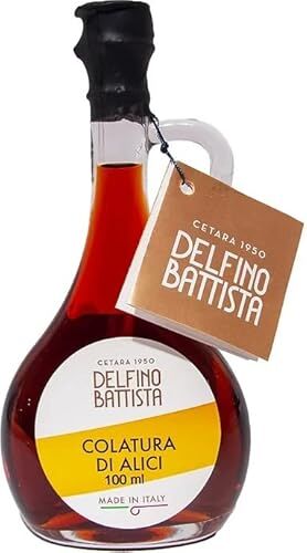 Delfino Battista Colatura di Alici di Cetara, Acciughe Sotto Sale, Cetara, Delfino, 100 ml