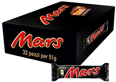 Mars Barretta con Caramello Ricoperta al Cioccolato, 32 Barrette X51G (1632G)