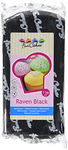 FunCakes Pasta di Zucchero Nera 1000 gr