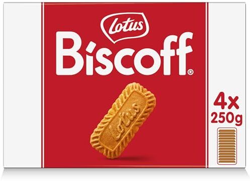 Biscoff Lotus    Biscotto Caramellato   Ingredienti di Origine Naturale   Vegano   Senza Coloranti e Additivi   4x250g   1 kg