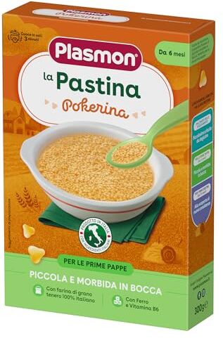 Plasmon Pastina Pokerina 12x300g, dai 6 Mesi