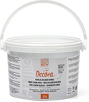 Decora te  New White Sugar Pasta da 5 Kg (la confezione può variare)