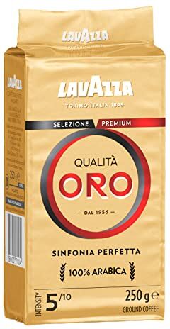 Lavazza Caffè Macinato Arabica, Qualità Oro, 250g