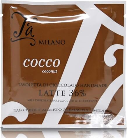 Generic T'a Milano Tavoletta di Cioccolato al Latte 36% e Cocco 10 pezzi da 50 grammi CoCoCiok