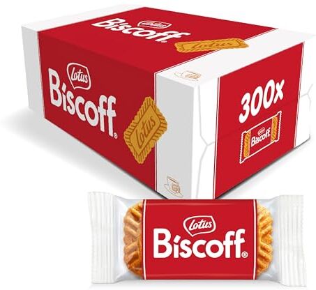 Biscoff Lotus    Biscotti Caramellati   300 Biscotti Confezionati Singolarmente   Gusto Unico e Croccante   Vegani   Senza Coloranti e Senza Aromi Aggiunti   1.88 kg