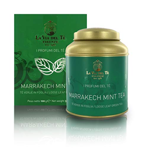 Via Marrakech Mint Tea", Tè Verde alla Menta, Barattolo di Latta, 100g