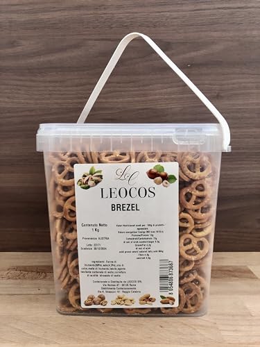 Generic Brezel Austriaci in Secchiello Large da 1 Kg Snack Salati e Stuzzichini Ideali per l'Aperitivo e Le tue Feste