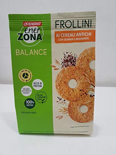 enerzona 6  Frollini 40-30-30 da 250 g. gusto Ai Cereali Antichi con Quinoa e Amaranto