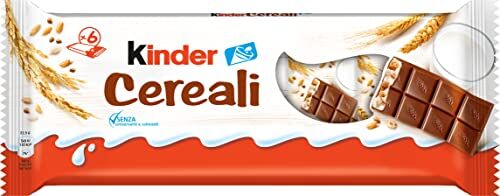 Kinder Cereali, tavolette di cioccolato ai cereali, 6 pezzi da 23,5 gr
