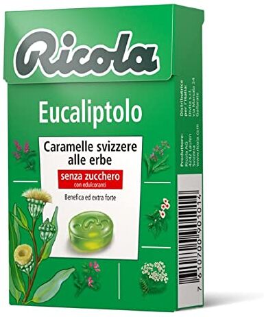 Generico 10 Astucci Caramelle Svizzere alle Erbe Ricola Eucaliptolo Senza Zucchero da 50g