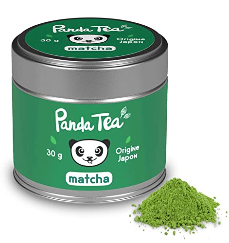 Panda Cerimonia del Tè Matcha Biologico   Di origine giapponese   Tè Matcha Biologico 30g   Tè Verde Matcha In Polvere Ideale Per La Cerimonia Del Tè.