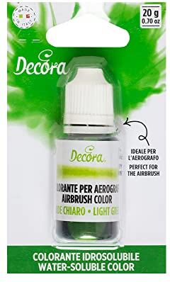 Decora 9261714 Colorante idrosolubile verde foglia per aerografo 20g