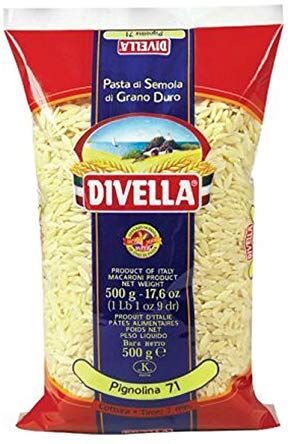 Divella PASTA DI SEMOLA DI GRANO DURO PIGNOLINA 71 GR 500 X 24