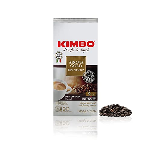 Kimbo Aroma Gold Coffee Beans 1kg (1 kg, Whole bean)