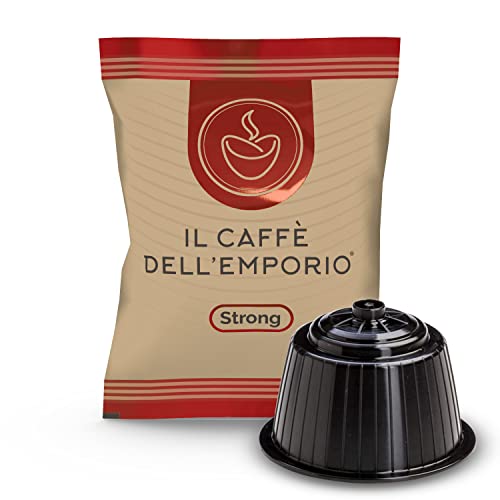 Il Caffè dell'Emporio Capsule Caffe Compatibili con Nescafe Dolce Gusto Miscela Cremosa Strong Rossa Red (200)