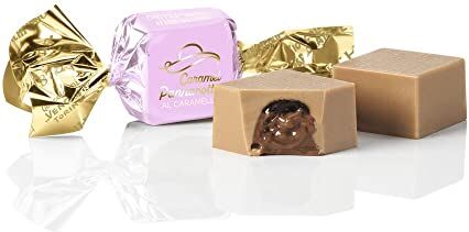 Venchi Pannacotta & Caramello Cioccolatino al Caramello con Cuore Liquido di Caramello, 1 kg Senza Glutine