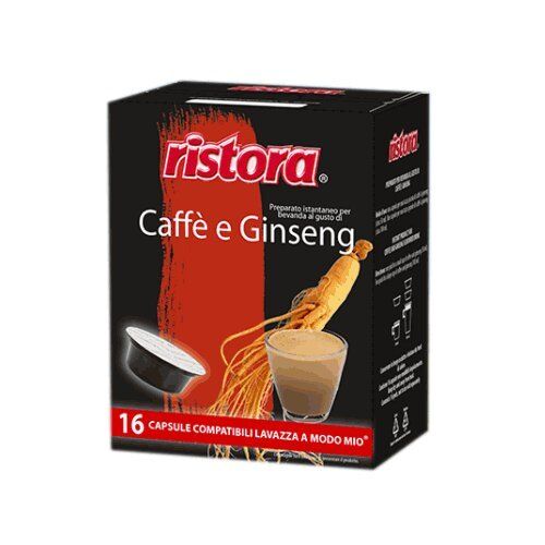 Ristora 128 capsule  caffe al Ginseng Dolce compatibili Lavazza A Modo Mio