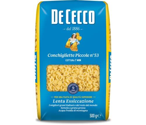 De Cecco Conchigliette Piccole, Pasta di Semola di Grano Duro 6 pezzi da 500 g [3 kg]