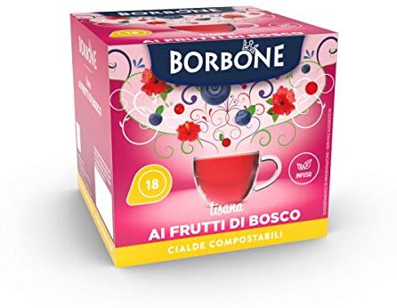 CAFFÈ BORBONE Tisana ai Frutti di Bosco 72 cialde (4 astucci da 18 cialde) Sistema ESE