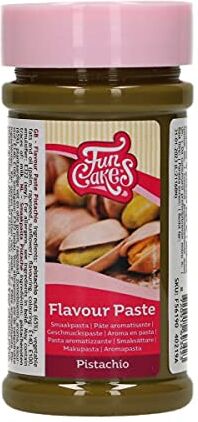 FunCakes Pasta Aroma Pistacchio: Aromi Alimentari, Ottimo Gusto, Perfetto per Decorare Torte, Adatto per Pastella e Ripieni. 80 gr.