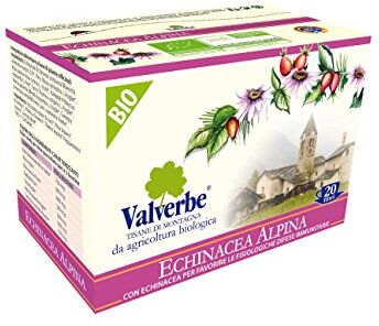 VALVERBE Tisana Echinacea Alpina Biologico 20 Filtri Pacco da 6 180 g