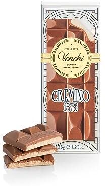 Venchi Mini Tavoletta di Cioccolato Cremino 1878, 35 g Solo Con Nocciola Piemonte IGP Senza Glutine