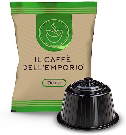 Il Caffè dell' Emporio Capsule Compatibili con Nescafe Dolce Gusto Miscela Dek Verde Caffe Decaffeinato Deca (50)