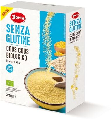 Doria Cous Cous Cous Biologico di Mais e Riso Senza Glutine, 375 g