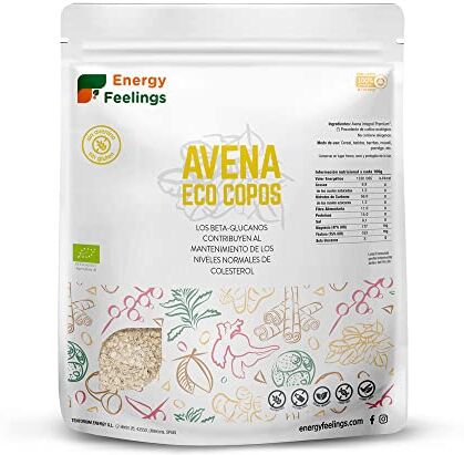 Energyfruits Copos De Avena Finos Eco 'sin Gluten' 500g