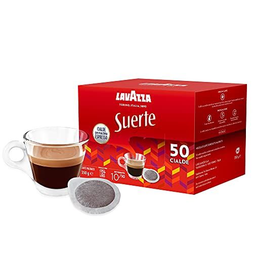 Lavazza Suerte Caffè Macinato Espresso In Cialde in Carta, 1 Confezione da 50 Cialde