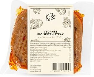 KoRo Bistecca di seitan bio vegan alla mediterranea   250 g