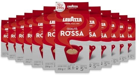 Lavazza Caffè macinato Qualità Rossa, 12 confezioni