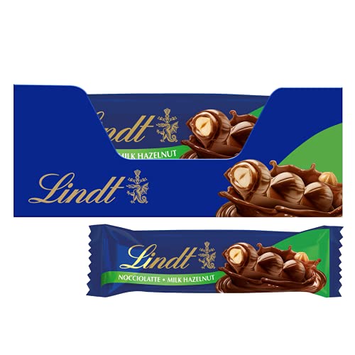 Lindt Barrette Nocciolatte al Cioccolato al Latte e Nocciolate, 35 g, Confezione da 18