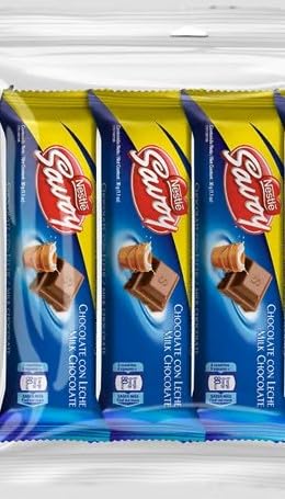 Generic Nestlé SAVOY Cioccolato al Latte. 3 unità da 30 gr ciascuna