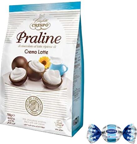 CRISPO Praline Cioccolato  Praline Crema Cioccolato al Latte Busta 700 g