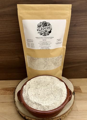 Generic Farina di Fagioli Azuki Rossi Integrale macinata a Pietra al momento dell'ordine Naturalmente Priva di Glutine 1 Kg -