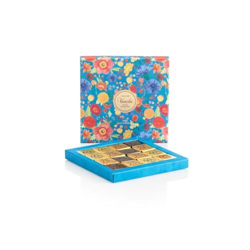 Venchi Collezione Boccioli di Primavera Confezione Regalo con Cioccolatini Fondenti Assortiti, 47 g Idea Regalo Vegano Senza Glutine