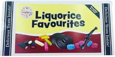 Generic Liquirice Favourites Gift Box Torpedoes Pipes Wheels