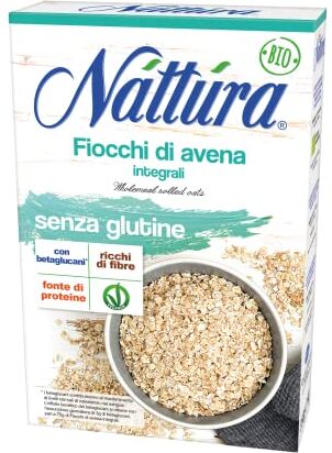 Generico Nattura   Fiocchi di Avena Integrali Vegan   Avena Fiocchi Ricchi di Fibre Fonte di Proteine   Fiocchi di Avena Senza Glutine 1 Confezione da 350 Gr