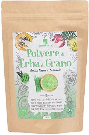 Erbavoglio Erba di Grano Polvere Nuova Zelanda Organico 200 gr