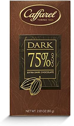 Lindt Caffarel Dark Tavoletta Cioccolato Extra Fondente 75%, 80g