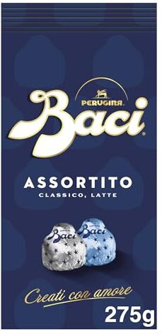 Perugina BACI  Assortito Cioccolatini ripieni al Gianduia, Sacchetto 275g