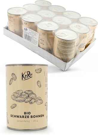 KoRo Fagioli neri bio in scatola   12 x 240 g