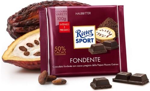 Generic Tavoletta Ritter Sport Fondente Cioccolato Fondente 50% Cacao 3 x 100 gr