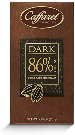 Lindt Caffarel Dark Tavoletta Cioccolato Extra Fondente 86%, 80g