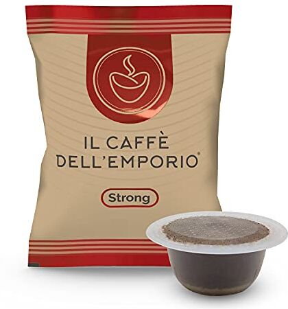 Il Caffè dell'Emporio Miscela Strong Rossa Red Cremosa Capsule Caffe Compatibili con Bialetti (Super, Mokona, Gioia e altre) (200)