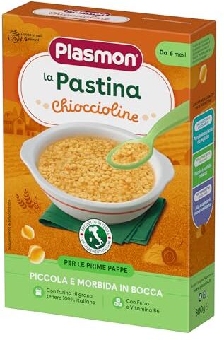 Plasmon Pastina Chioccioline 12x300g, dai 6 Mesi