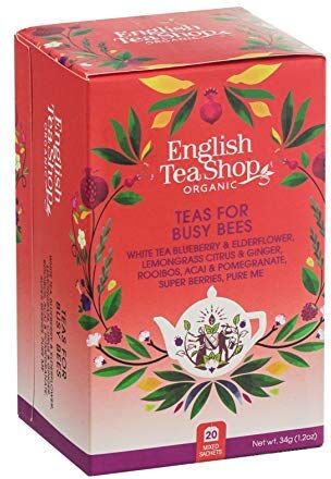 Generico English Tea Shop®   Frutta Tutto Gusto Collezione Tè e Tisane alla Frutta Assortite in 5 Miscele Made in Sri Lanka 20 Bustine di Tè (34 Gr)